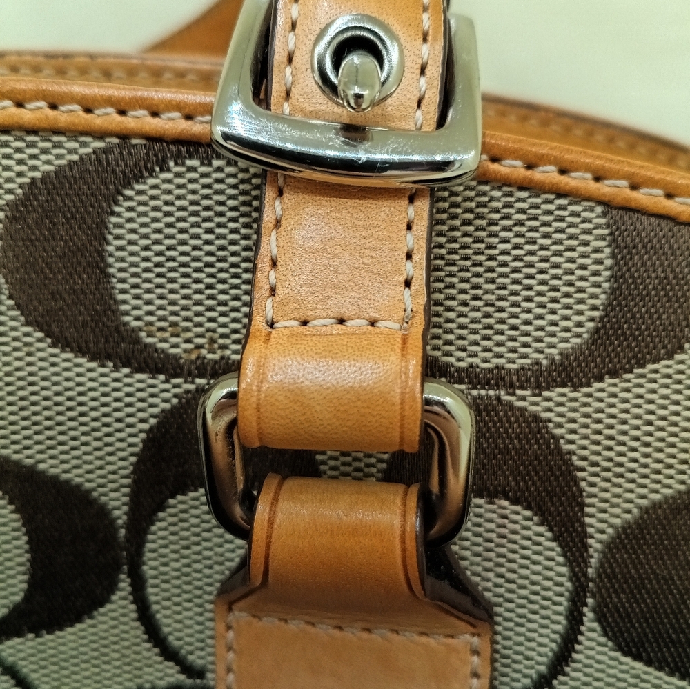 Coach Y2K Signature Hampton Tassel Satchel Handbag 6828 Coach - Picture 8 of 15
